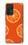 W3946 Seamless Orange Pattern Hülle Schutzhülle Taschen und Leder Flip für Samsung Galaxy A52, Galaxy A52 5G