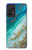 W3920 Abstract Ocean Blue Color Mixed Emerald Hülle Schutzhülle Taschen und Leder Flip für Samsung Galaxy A52s 5G