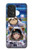 W3915 Raccoon Girl Baby Sloth Astronaut Suit Hülle Schutzhülle Taschen und Leder Flip für Samsung Galaxy A53 5G