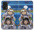 W3915 Raccoon Girl Baby Sloth Astronaut Suit Hülle Schutzhülle Taschen und Leder Flip für Samsung Galaxy A53 5G