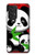 W3929 Cute Panda Eating Bamboo Hülle Schutzhülle Taschen und Leder Flip für Samsung Galaxy A53 5G