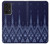 W3950 Textile Thai Blue Pattern Hülle Schutzhülle Taschen und Leder Flip für Samsung Galaxy A53 5G