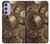 W3927 Compass Clock Gage Steampunk Hülle Schutzhülle Taschen und Leder Flip für Samsung Galaxy A54 5G