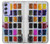 W3956 Watercolor Palette Box Graphic Hülle Schutzhülle Taschen und Leder Flip für Samsung Galaxy A54 5G