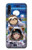 W3915 Raccoon Girl Baby Sloth Astronaut Suit Hülle Schutzhülle Taschen und Leder Flip für Samsung Galaxy A70