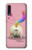 W3923 Cat Bottom Rainbow Tail Hülle Schutzhülle Taschen und Leder Flip für Samsung Galaxy A70