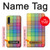 W3942 LGBTQ Rainbow Plaid Tartan Hülle Schutzhülle Taschen und Leder Flip für Samsung Galaxy A70