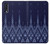W3950 Textile Thai Blue Pattern Hülle Schutzhülle Taschen und Leder Flip für Samsung Galaxy A70