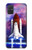 W3913 Colorful Nebula Space Shuttle Hülle Schutzhülle Taschen und Leder Flip für Samsung Galaxy A71 5G