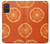 W3946 Seamless Orange Pattern Hülle Schutzhülle Taschen und Leder Flip für Samsung Galaxy A71 5G