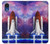 W3913 Colorful Nebula Space Shuttle Hülle Schutzhülle Taschen und Leder Flip für Samsung Galaxy A03 Core