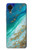 W3920 Abstract Ocean Blue Color Mixed Emerald Hülle Schutzhülle Taschen und Leder Flip für Samsung Galaxy A03 Core