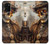 W3949 Steampunk Skull Smoking Hülle Schutzhülle Taschen und Leder Flip für Samsung Galaxy A03S