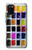 W3956 Watercolor Palette Box Graphic Hülle Schutzhülle Taschen und Leder Flip für Samsung Galaxy A02s, Galaxy M02s  (NOT FIT with Galaxy A02s Verizon SM-A025V)