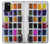 W3956 Watercolor Palette Box Graphic Hülle Schutzhülle Taschen und Leder Flip für Samsung Galaxy A02s, Galaxy M02s  (NOT FIT with Galaxy A02s Verizon SM-A025V)