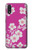 W3924 Cherry Blossom Pink Background Hülle Schutzhülle Taschen und Leder Flip für Samsung Galaxy A01