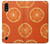 W3946 Seamless Orange Pattern Hülle Schutzhülle Taschen und Leder Flip für Samsung Galaxy A01