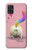 W3923 Cat Bottom Rainbow Tail Hülle Schutzhülle Taschen und Leder Flip für Samsung Galaxy A51