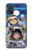 W3915 Raccoon Girl Baby Sloth Astronaut Suit Hülle Schutzhülle Taschen und Leder Flip für Samsung Galaxy A71