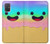 W3939 Ice Cream Cute Smile Hülle Schutzhülle Taschen und Leder Flip für Samsung Galaxy A71