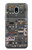 W3944 Overhead Panel Cockpit Hülle Schutzhülle Taschen und Leder Flip für Samsung Galaxy J3 (2018), J3 Star, J3 V 3rd Gen, J3 Orbit, J3 Achieve, Express Prime 3, Amp Prime 3