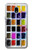 W3956 Watercolor Palette Box Graphic Hülle Schutzhülle Taschen und Leder Flip für Samsung Galaxy J3 (2018), J3 Star, J3 V 3rd Gen, J3 Orbit, J3 Achieve, Express Prime 3, Amp Prime 3