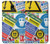 W3960 Safety Signs Sticker Collage Hülle Schutzhülle Taschen und Leder Flip für Samsung Galaxy J3 (2018), J3 Star, J3 V 3rd Gen, J3 Orbit, J3 Achieve, Express Prime 3, Amp Prime 3