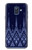 W3950 Textile Thai Blue Pattern Hülle Schutzhülle Taschen und Leder Flip für Samsung Galaxy A6 (2018)