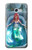 W3911 Cute Little Mermaid Aqua Spa Hülle Schutzhülle Taschen und Leder Flip für Samsung Galaxy A5 (2017)