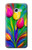 W3926 Colorful Tulip Oil Painting Hülle Schutzhülle Taschen und Leder Flip für Samsung Galaxy A5 (2017)