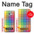 W3942 LGBTQ Rainbow Plaid Tartan Hülle Schutzhülle Taschen und Leder Flip für Samsung Galaxy A5 (2017)