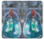 W3912 Cute Little Mermaid Aqua Spa Hülle Schutzhülle Taschen und Leder Flip für Samsung Galaxy J7 Prime (SM-G610F)