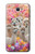 W3916 Alpaca Family Baby Alpaca Hülle Schutzhülle Taschen und Leder Flip für Samsung Galaxy J7 Prime (SM-G610F)