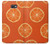 W3946 Seamless Orange Pattern Hülle Schutzhülle Taschen und Leder Flip für Samsung Galaxy J7 Prime (SM-G610F)