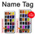 W3956 Watercolor Palette Box Graphic Hülle Schutzhülle Taschen und Leder Flip für Samsung Galaxy J7 Prime (SM-G610F)