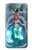 W3911 Cute Little Mermaid Aqua Spa Hülle Schutzhülle Taschen und Leder Flip für Samsung Galaxy J3 (2016)