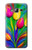 W3926 Colorful Tulip Oil Painting Hülle Schutzhülle Taschen und Leder Flip für Samsung Galaxy J3 (2016)