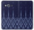 W3950 Textile Thai Blue Pattern Hülle Schutzhülle Taschen und Leder Flip für Samsung Galaxy J3 (2016)