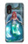 W3911 Cute Little Mermaid Aqua Spa Hülle Schutzhülle Taschen und Leder Flip für Samsung Galaxy Xcover 5