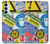 W3960 Safety Signs Sticker Collage Hülle Schutzhülle Taschen und Leder Flip für Samsung Galaxy M14