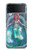 W3911 Cute Little Mermaid Aqua Spa Hülle Schutzhülle Taschen Flip für Samsung Galaxy Z Flip 4