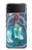 W3912 Cute Little Mermaid Aqua Spa Hülle Schutzhülle Taschen Flip für Samsung Galaxy Z Flip 4