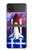 W3913 Colorful Nebula Space Shuttle Hülle Schutzhülle Taschen Flip für Samsung Galaxy Z Flip 4