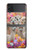 W3916 Alpaca Family Baby Alpaca Hülle Schutzhülle Taschen Flip für Samsung Galaxy Z Flip 4