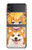 W3918 Baby Corgi Dog Corgi Girl Candy Hülle Schutzhülle Taschen Flip für Samsung Galaxy Z Flip 4