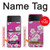W3924 Cherry Blossom Pink Background Hülle Schutzhülle Taschen Flip für Samsung Galaxy Z Flip 4