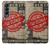 W3937 Text Top Secret Art Vintage Hülle Schutzhülle Taschen Flip für Samsung Galaxy Z Fold 4