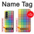 W3942 LGBTQ Rainbow Plaid Tartan Hülle Schutzhülle Taschen Flip für Samsung Galaxy Z Fold 4