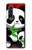 W3929 Cute Panda Eating Bamboo Hülle Schutzhülle Taschen Flip für Samsung Galaxy Z Fold 3 5G