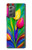 W3926 Colorful Tulip Oil Painting Hülle Schutzhülle Taschen Flip für Samsung Galaxy Z Fold2 5G